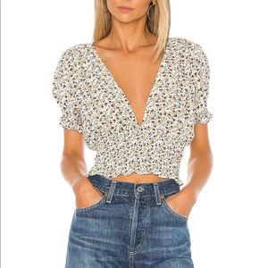 Faithful the brand floral crop top - great for summer or transitional
